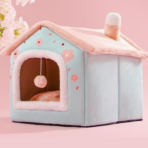 Foldable Dog & Cat Pet House – Cozy, Durable, & Self-Warming Shelter for Your Furry Friend