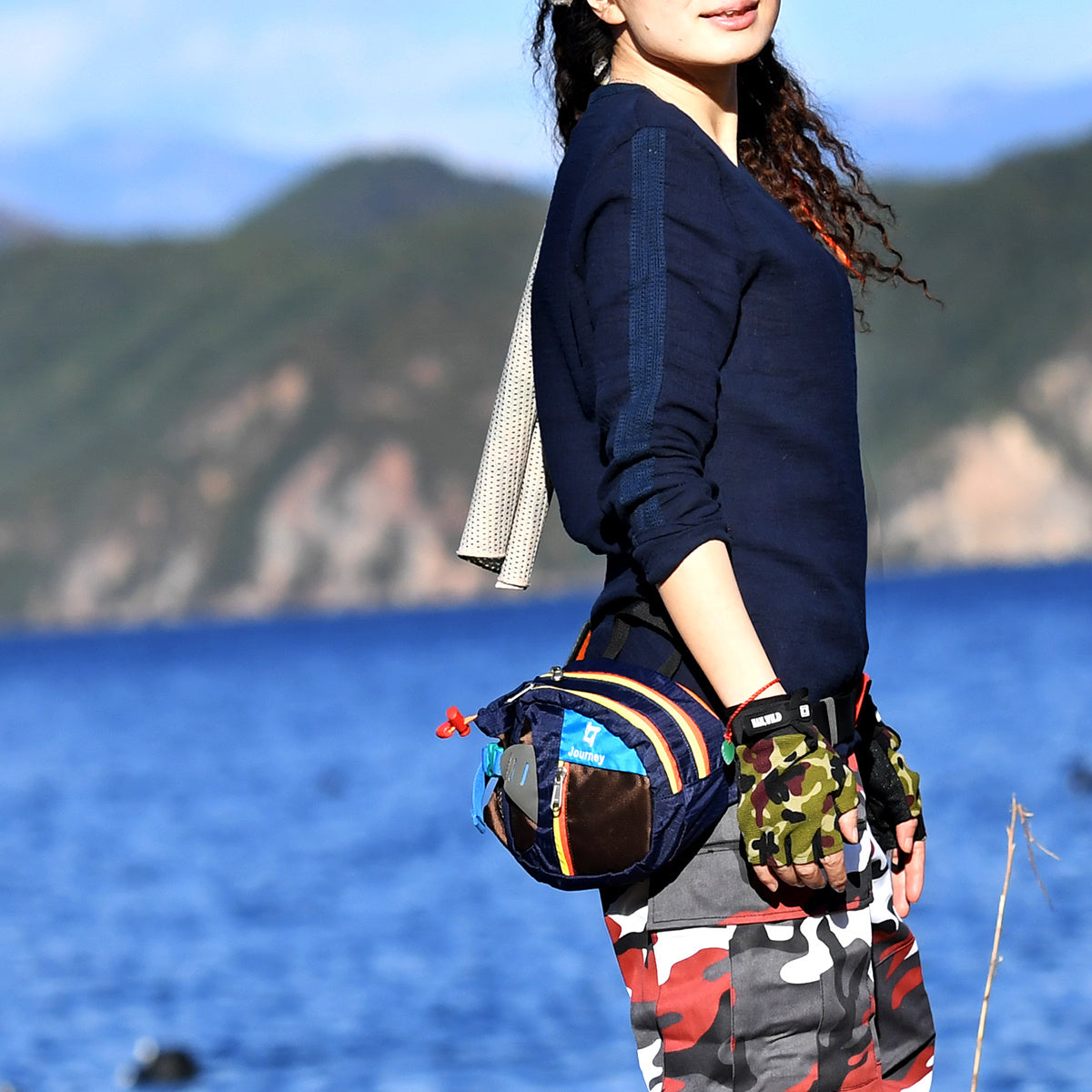 Journey Outdoor Water Bottle Waist Bag – Adjustable, Unisex, Anti-Tear, & Multi-Color