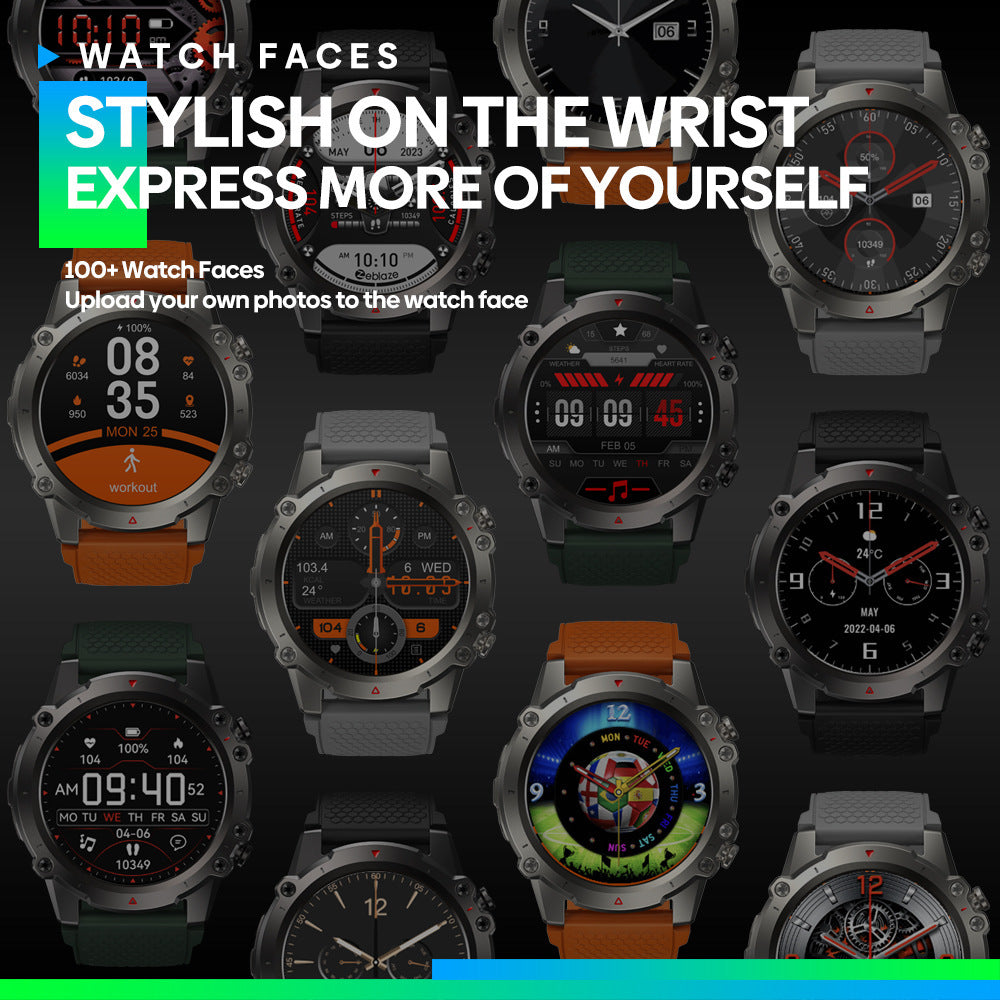 Zeblaze Vibe 7 Lite: Rugged Smartwatch with Voice Calling & Fitness Tracking