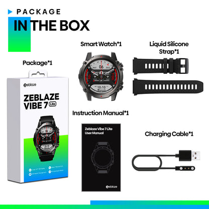 Zeblaze Vibe 7 Lite: Rugged Smartwatch with Voice Calling & Fitness Tracking