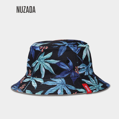 NUZADA Cotton Fisherman Hat | Harajuku Maple Leaf Sunshade Cap for Men & Women