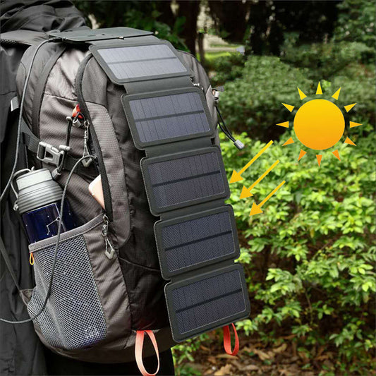 Portable High-Efficiency Folding Solar Charger for Outdoor Enthusiasts