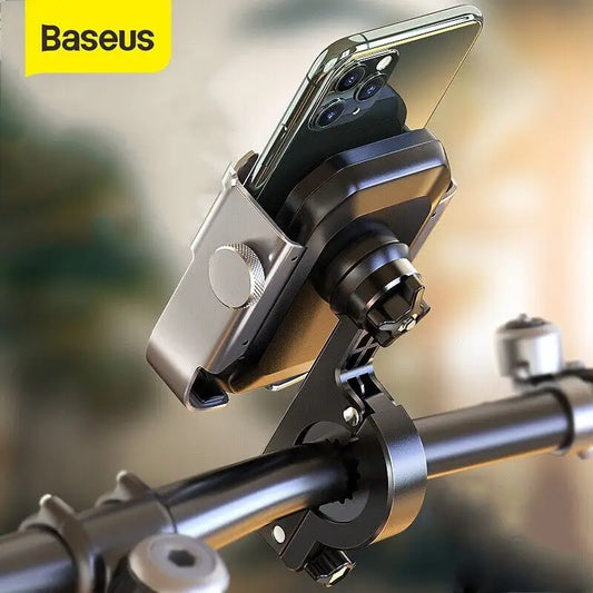 BASEUS 360° Motorcycle & Bicycle Phone Holder – Ultra-Stable, Quick-Lock Mount