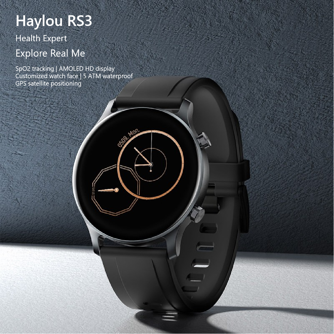 Haylou RS3 Smart Watch - Health Expert with AMOLED Display, GPS, and 21-Day Battery Life