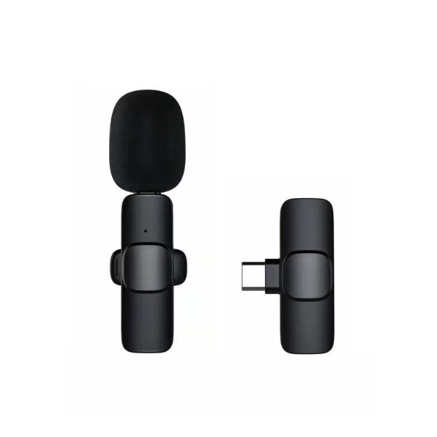 Wireless Lavalier Microphone - Portable Mini Mic for iPhone & Android with Long Battery Life