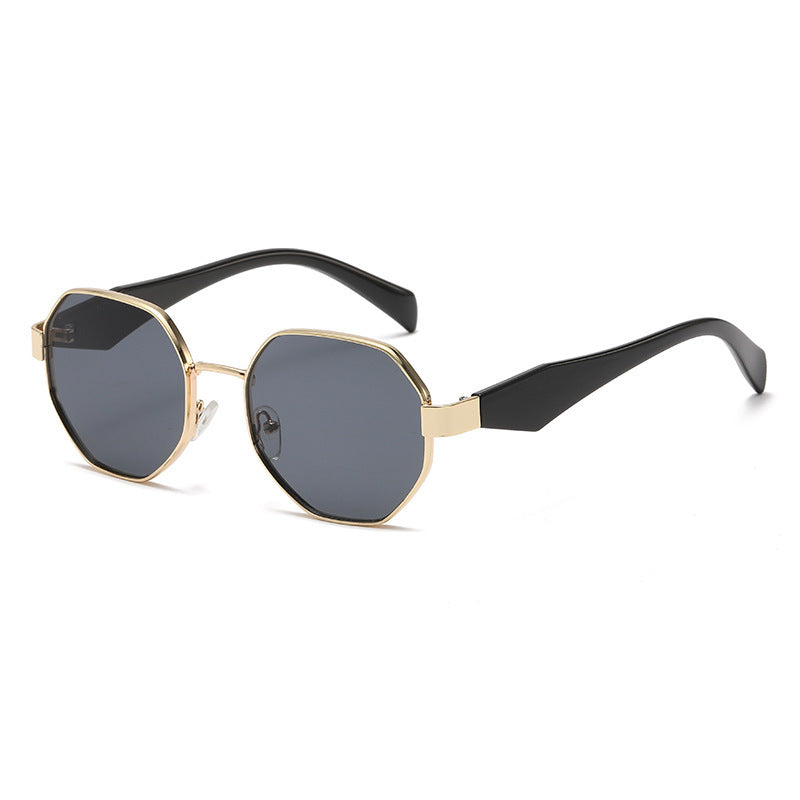 Modern Square Polygon Metal Sunglasses – Redefine Elegance with Contemporary Design