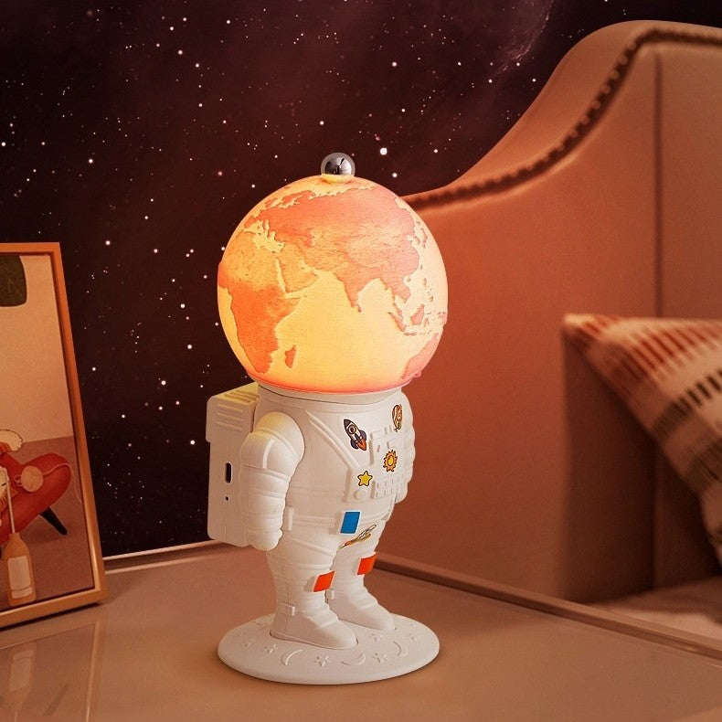 Astronaut Lamp with Moon, Earth, or Lampshade Design – Cosmic Ambiance for Every Room