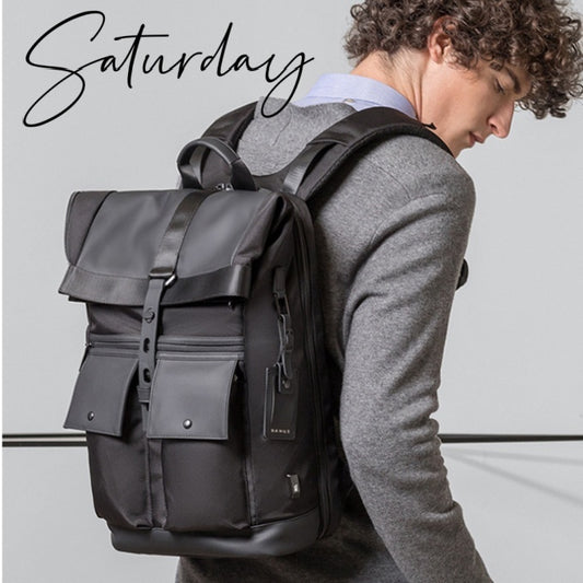 Men's Travel Laptop Backpack - Anti-Theft, Waterproof, USB Charging, Perfect for Business & Travel