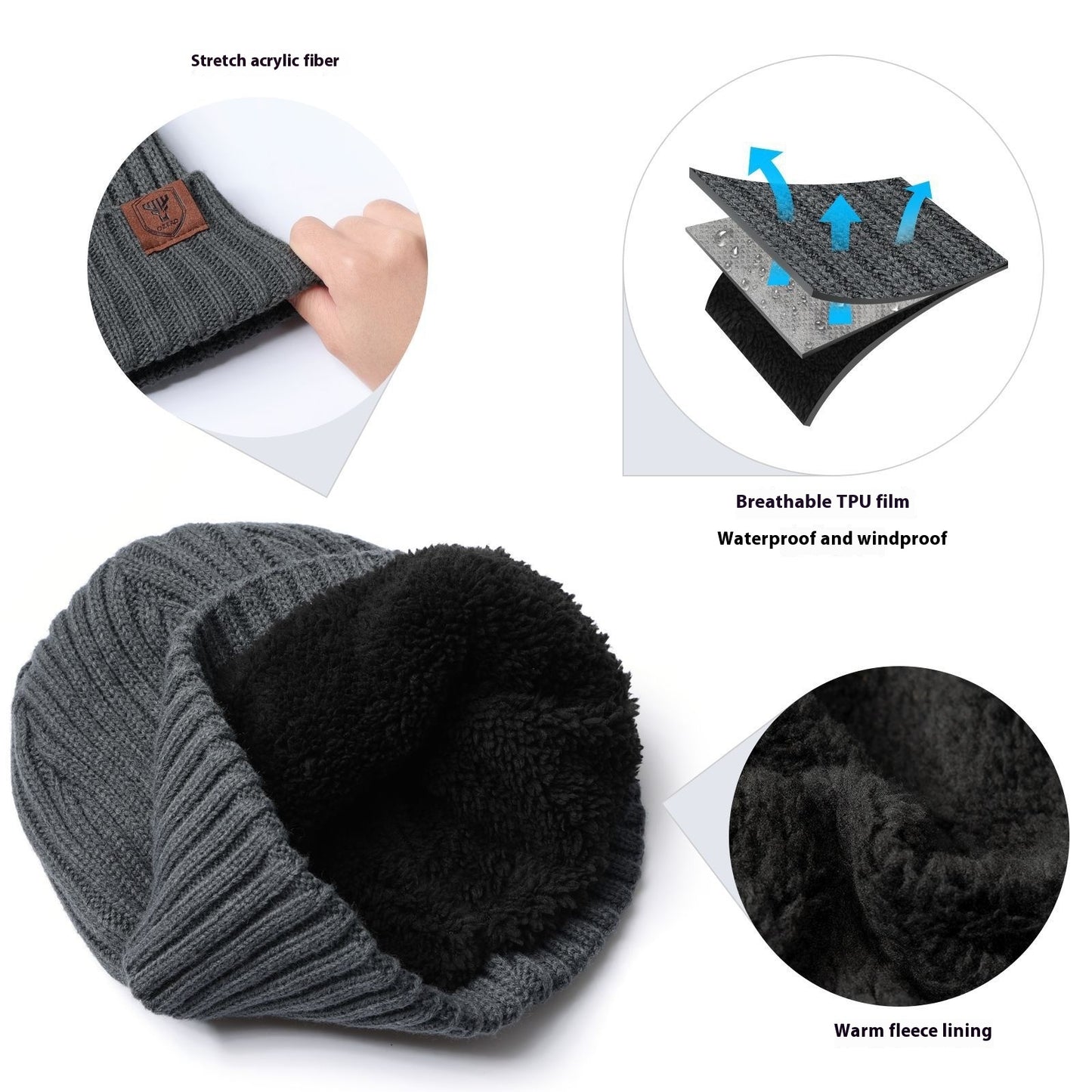 OZERO Lightweight Knitted Cap – Warmth, Style, & Breathability for Your Outdoor Adventures