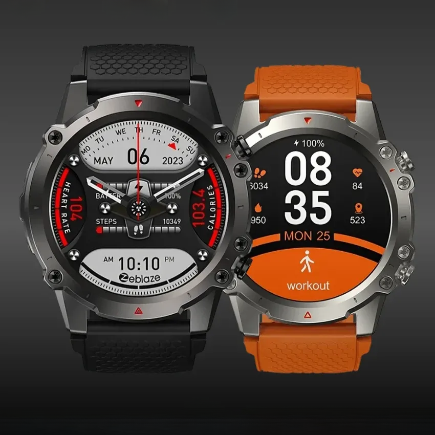 Zeblaze Vibe 7 Lite: Rugged Smartwatch with Voice Calling & Fitness Tracking